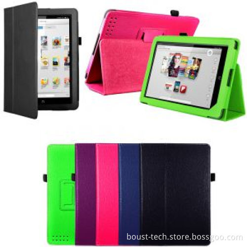 Boust 9" Tablet Leather Smart Stand Case Cover Protector for Barnes & Noble Nook HD Bst- Achb